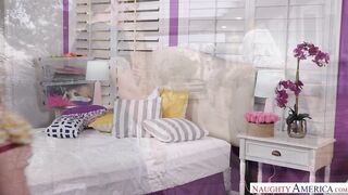 Neighbor Valerie White Rides Big Ass on Bed, Ex-Boyfriend Lookalike Fucks Her Wild