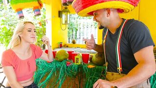 Cinco de Mayo: Cadence Lux's Naughty Patio Fuck with Neighbor