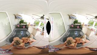 Neighbors Kayley & Tiffany Craving BBQ Man-Meat on Sunny Weekend