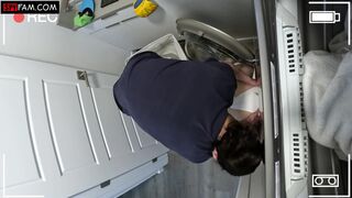 Stepbrother's Washing Machine Rescue Fuck