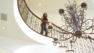 Audrey Bitoni's Loneliness Filled with Big Tits Bounce on Couch Fuck