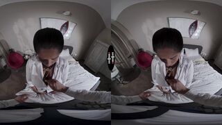 Boss's Creampie Punishment: VR Slave in Leather Gets Raised