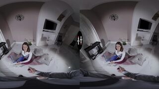 College Coed Learns Her Lesson: Sucking VR Dicks for Grades