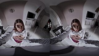 College Coed Learns Her Lesson: Sucking VR Dicks for Grades