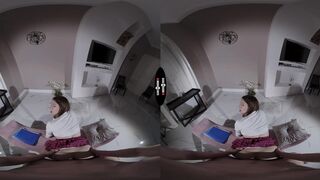 College Coed Learns Her Lesson: Sucking VR Dicks for Grades