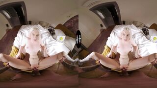 Professor's Blonde Student Gets Dominated in Dark Apartment