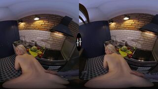 Stepdad Shapes Bratty Nikki's Chores with Rough VR Fuck