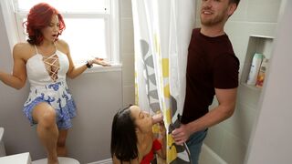 Stepson Tricks Stepsisters For Threesome - S11:E1