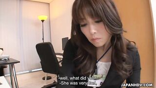 Maki Hojo's Boss Fucks Her to Gain Trust