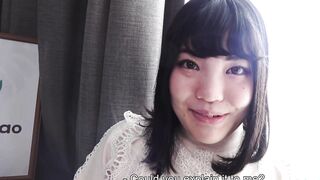 Ryo Izumi reveals her chubby body in swimsuit and sucks dick eagerly